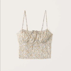 Abercrombie & Fitch Cinched Front Cropped Cami